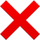 ❌